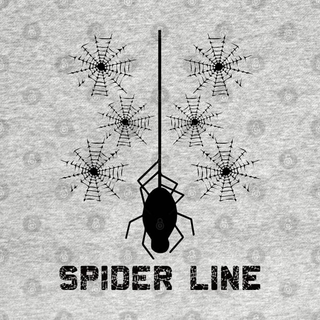 Black Spider Line by anbartshirts
